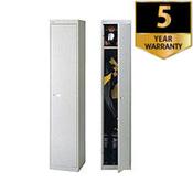 Bisley 1 Door Deep Steel Locker Goose Grey W305xD305xH1802mm 5 Year Warranty image