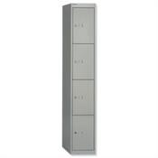 Bisley 4 Door Deep Steel Locker Goose Grey W305xD457xH1802mm 5 Year Warranty image