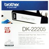 Brother DK 22205 Continuous Paper Label Tape, 62mm x 30.48m, White - Perfect for Long-Run Labeling and Shipping image