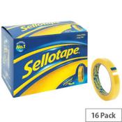 Sellotape Original Golden Tape Large 18mm x 66m Pack 16 image