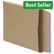 5 Star C4 Gusset 115gsm Envelopes Manilla Peel and Seal Pack of 125 image