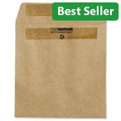 New Guardian Wage Envelopes Press Seal Manilla 108x102mm Pack 1000 image