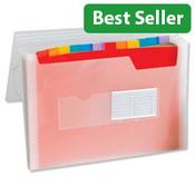 A4 Expanding File Coloured Plastic Europa File - 13 Pockets, (Elasticized) Expands To Suit Your Needs, Easily Retrieve Files With Divider Tabs &amp; Made From Strong, Long Lasting Plastic To Protect Your Files. Ideal For Schools, Offices, Colleges &amp; More.