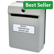 Post or Suggestion Box Wall-mountable with Fixings W235xD130xH310mm Grey Ref W81065