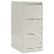 3 Drawer Steel Filing Cabinet Flush Front Chalk White Bisley BS3E image