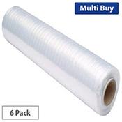 Ambassador Reinforced Hand Stretch Film, 500mm Pack of 6 (Ref 68587) - Strong Stretch Film for Secure Packaging image