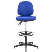 Draughtsman Chair with Adjustable Footrest Blue image