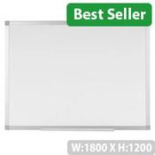 Q-Connect Aluminium Magnetic Whiteboard 1800x1200mm KF01081 image