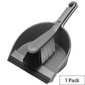 Addis Soft Dustpan/Brush Set Metallic image