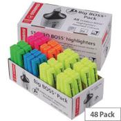 Stabilo Boss Highlighter Pens - Assorted Colours Pack 48 - Yellow/Blue/Green/Pink/Orange - 70/48-1 image