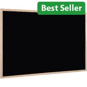 Bi-Office Chalk Board Black 900 x 600mm Sturdy wood frame image