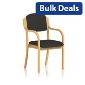 Madrid Boardroom &amp; Visitor Chair Black Without Arms image