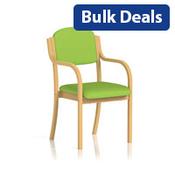 Madrid Boardroom &amp; Visitor Chair With Arms Swizzle Green image