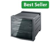 Esselte Intego Drawer Cabinet Smoke Transparent