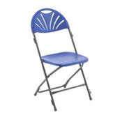 Titan Linking Fan Back Folding Chair Blue image