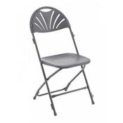 Titan Linking Fan Back Folding Chair Charcoal image