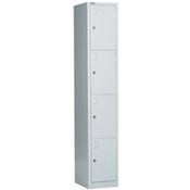 4-Door Locker Extra Deep with Cam Lock Grey W305 x D457 x H1778mm 5 Year Warranty image