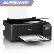 Epson EcoTank ET-2810 Ink-Jet Multifunction Colour Printer - A4, 100 Sheets Standard Feeder - Print, Copy &amp; Scan - 5760 x 1440dpi Printing Resolution - USB, WiFi, Wi-Fi Direct - C11CJ67401 Colour: Black image