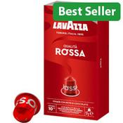 Lavazza Eco Caps Nespresso Compatible Capsules - Q Rossa - 10 Capsules Per Pack - 100% Compostable
