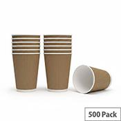 Cup 8oz Kraft Ripple (Pack of 500) NU903001 image