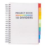 Pukka Pads B5 Project Book - 10 Dividers, White Cover 9603-PB image