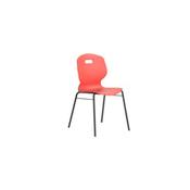 Arc Canteen 4 Leg Chair With Brace Coral image