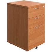 Under Desk Pedestal 3 Drawer Beech image