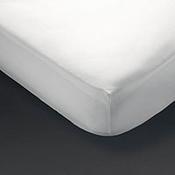 Mitre Comfort Percale Fitted Sheet White King Size Single Pack image