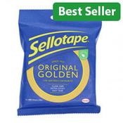 Sellotape 24mmx50M Original Golden Tape - Strong &amp; Durable for General Use image