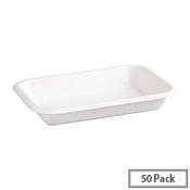Fiesta Compostable Bagasse Food Trays 16oz (50 Pack)