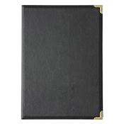 Olympia Faux Leather Menu Cover A5 Black