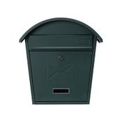 Burg Wachter  Classic MB06 Matt Green Galvanized Steel Post Box H380 xW364xD134mm image