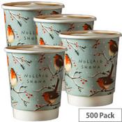 8oz Compostable Festive Christmas Cup Double Wall Pack of 500 image