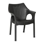 Bolero Elements Polypropylene Armchairs Black (4 Pack) image