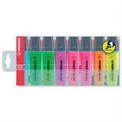 Stabilo Boss Highlighters Assorted Colour Pens Wallet Pack 8 image