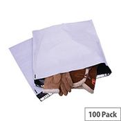 Strong Polythene Mailing Bag 460x430mm White Opaque Pack of 100 image