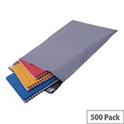 Polythene Mailing Bag Grey 235x320mm Protective Envelopes Pack of 500 image