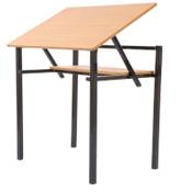 Adjustable Top Table With Shelf 500x680x760mm