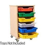 Mobile Storage Trolley Single W380xD500xH700mm TT1  - Supplied Empty