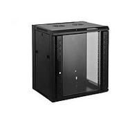 Intellinet 714174 9U 482.60 mm Wide Wall Mountable Rack Cabinet Black Cold-rolled Steel CRS Glass 50 kg x Static/Stationary Weight Capacity
