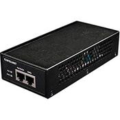Intellinet Gigabit High-Power PoE+ Injector, 1 x 30 W, IEEE 802.3at/af Power over Ethernet (PoE+/PoE) (UK 3-pin plug), Gigabit Ethernet, 10,100,1000 Mbit/s, IEEE 802.3,IEEE 802.3ab,IEEE 802.3af,IEEE 802.3at,IEEE 802.3u, PoE, Power, Over voltage, Overload, image