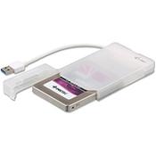 i-tec MySafe USB 3.0 Easy 2.5 Inches External Case - White, HDD/SSD enclosure, 2.5 Inches, Serial ATA, Serial ATA II, Serial ATA III, 5 Gbit/s, USB connectivity, White image