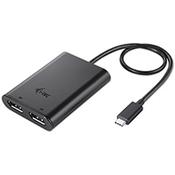 i-tec USB-C 3.1 Dual 4K DP Video Adapter, 3.2 Gen 1 (3.1 Gen 1), USB Type-C, DisplayPort output, 3840 x 2160 pixels