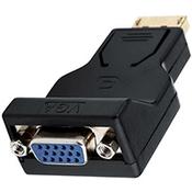 i-tec DisplayPort to VGA Adapter, DisplayPort, VGA, Black image