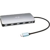 i-tec Metal USB-C Nano 3x Display Docking Station + Power Delivery 100 W, Wired, USB 3.2 Gen 1 (3.1 Gen 1) Type-C, 100 W, 3.5 mm, 10,100,1000 Mbit/s, Silver image