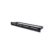 Intellinet 720427 24 Port s Blank Patch Panel Black 1U High 19 Inches Wide Rack-mountable image