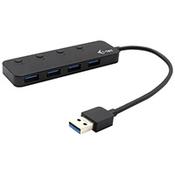i-tec USB 3.0 Metal HUB 4 Port with individual On/Off Switches, USB 3.2 Gen 1 (3.1 Gen 1) Type-A, USB 3.2 Gen 1 (3.1 Gen 1) Type-A, 5 Mbit/s, Black, Plastic, USB image