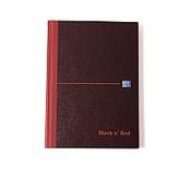 Black n Red Casebound Manuscript Book 192 Pages A5 Single Cash 100080414 image