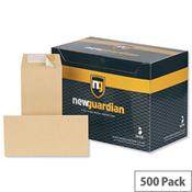 New Guardian DL Envelopes Heavyweight Pocket Peel and Seal Manilla 130gsm Pack of 500 image
