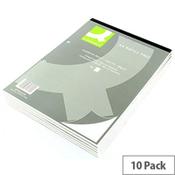 Refill Pad A4 Ruled Narrow Feint Punched 2-Hole Head Bound 80 Leaf 10 Pack Q-Connect image